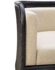Montgomery - Cane Chair - Black / Beige