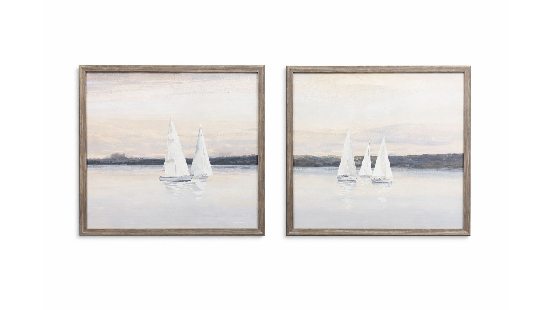 Twilight - Framed Print Set of 2 - Beige