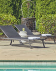 Bea - Outdoor Pool Chaise - Black