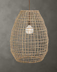 Cross - Weave 1 Light Pendant - Beige