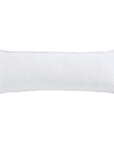 100% French Flax Linen - Long Lumbar Pillow - White