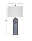 Sassandra - Table Lamp - Gray / White