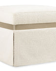 Melange - Dream Weaver Pouf - White