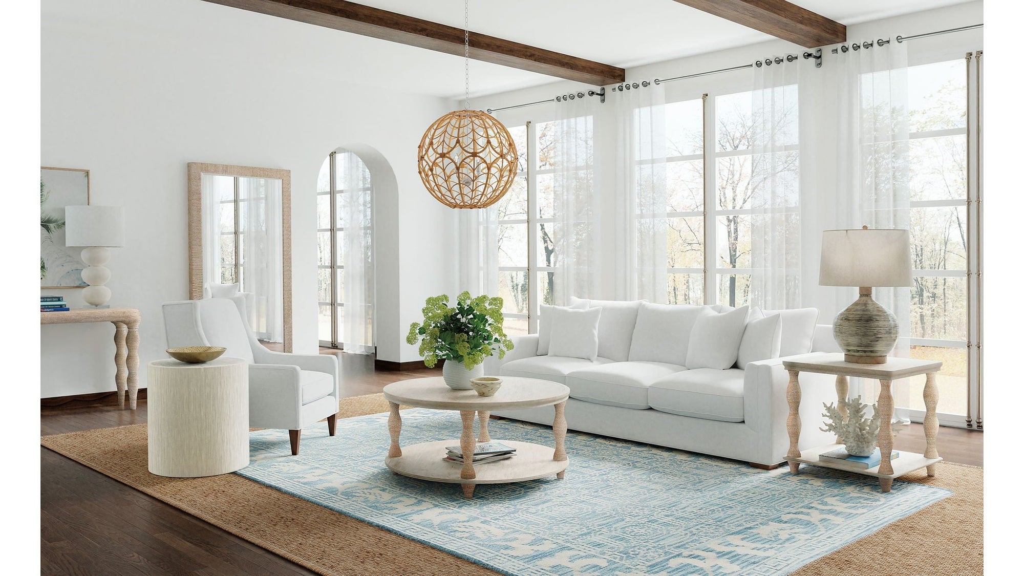 Serenity - Bahari Round Cocktail Table - Beige