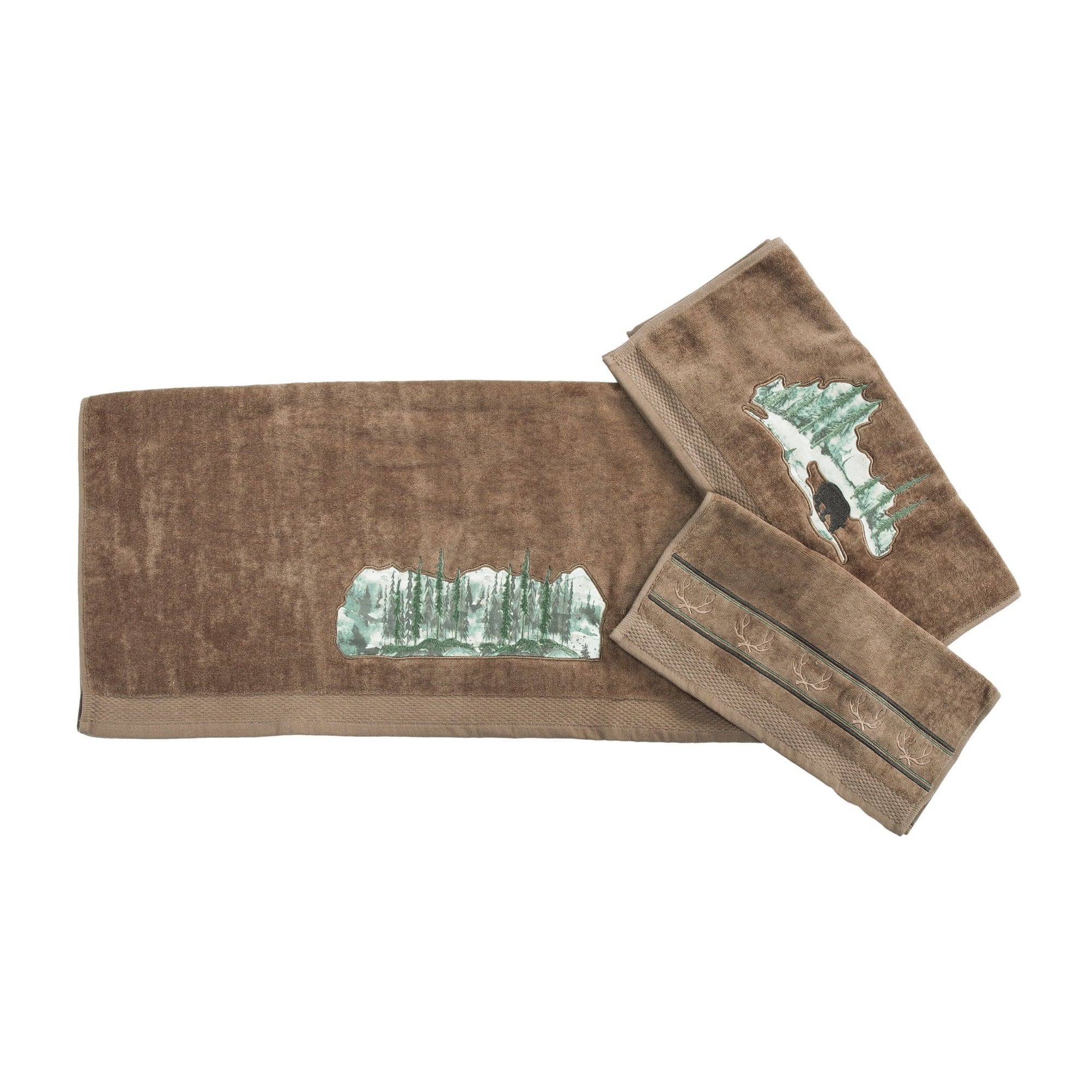 Joshua - Towel Set (Set of 3), 2 Per Carton - Mocha