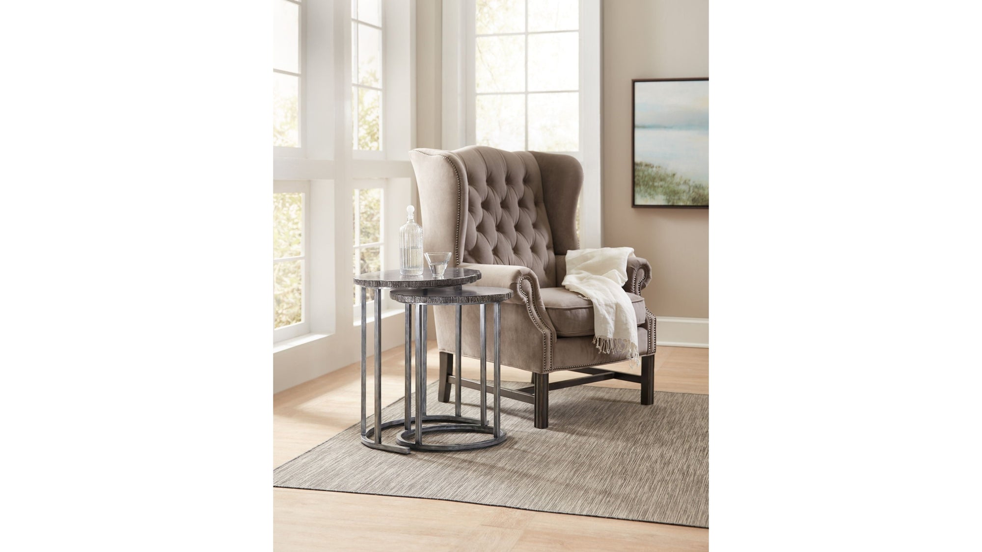 Melange - Nesting Tables - Dark Gray