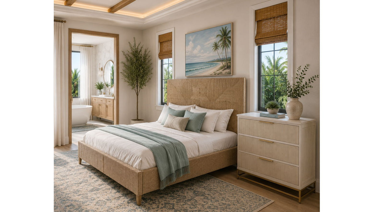 Lisbon - King Bed - Light Brown