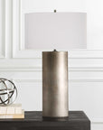 V-Groove - Modern Table Lamp - Dark Gray