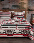 Cortez - King Reversible Quilt Set (Set of 3) - Tan