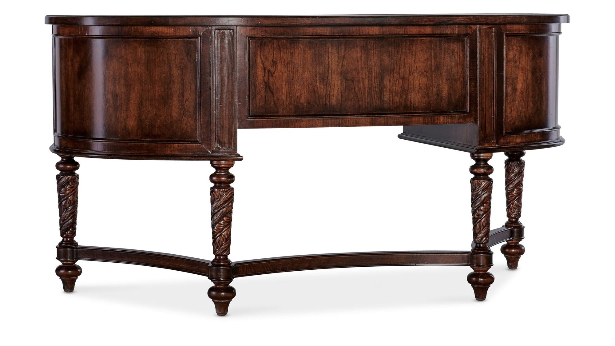 Charleston - Kidney Writing Desk - Dark Brown
