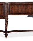 Charleston - Kidney Writing Desk - Dark Brown