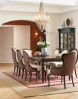 Charleston - Upholstered Side Chair Set of 2 - Dark Brown