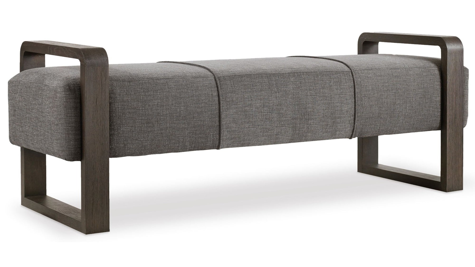 Curata - Upholstered Bench - Dark Gray