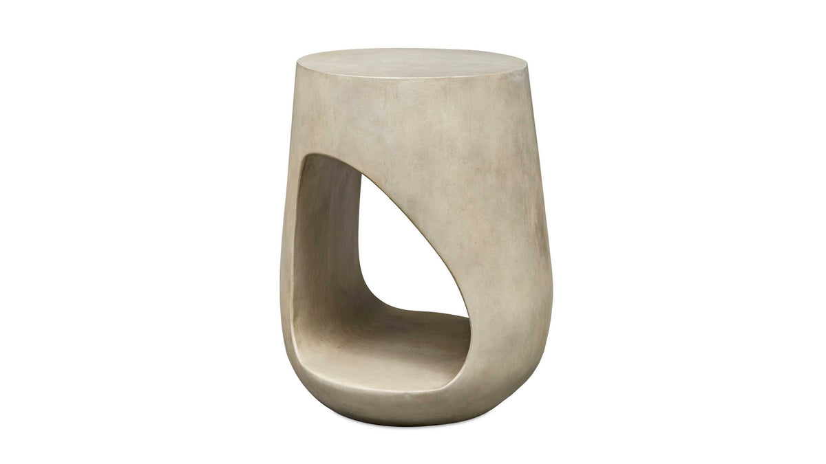 Lithos - Outdoor Accent Table - Gray