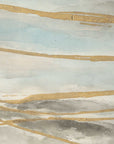 So Golden - Abstract Landscape Prints (Set of 2) - Black / Blue / Brass / Gold / Gray / Pink / White