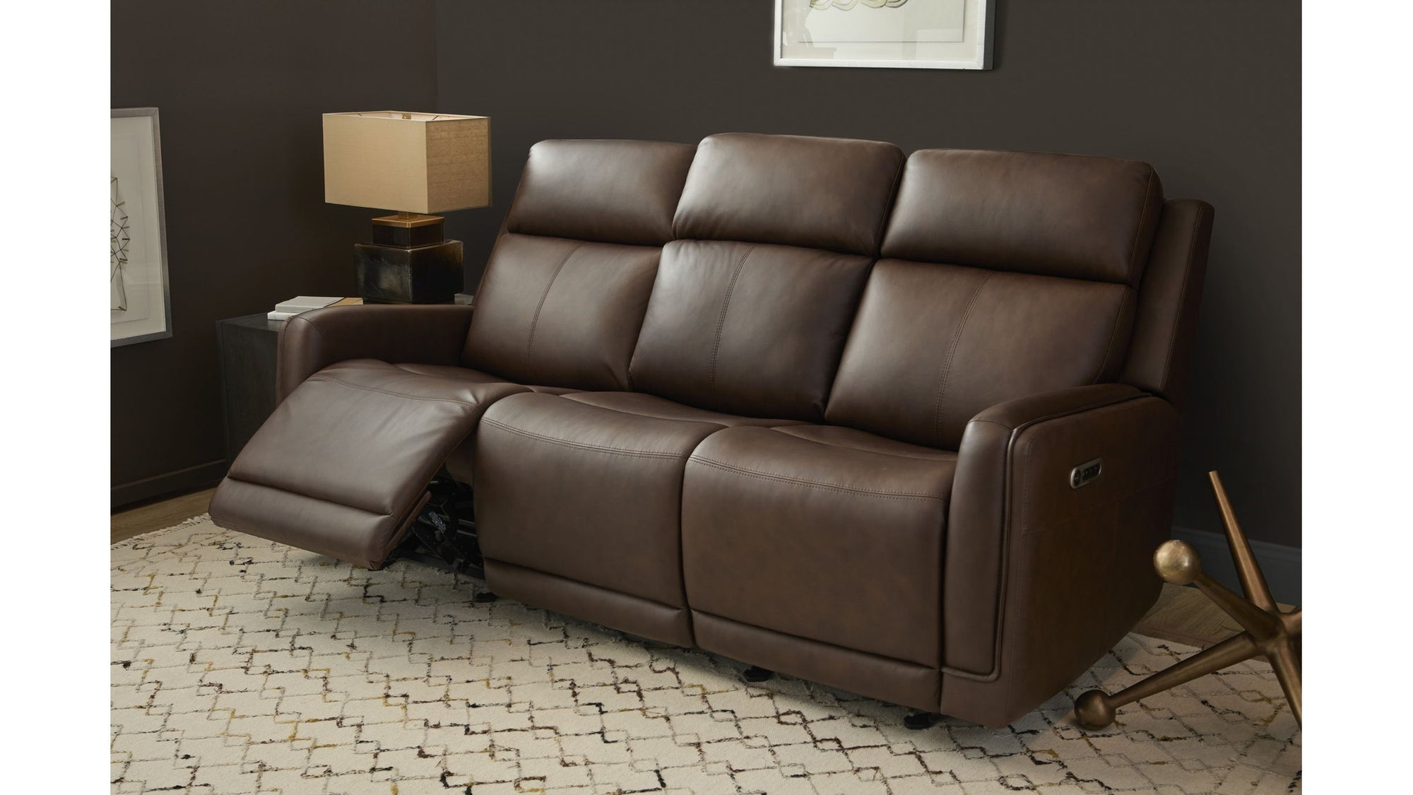 Alister - Power Gliding Sofa With Power Headrests &amp; Lumbar