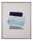 Seaside Color Study III Framed Print - Blue / Beige