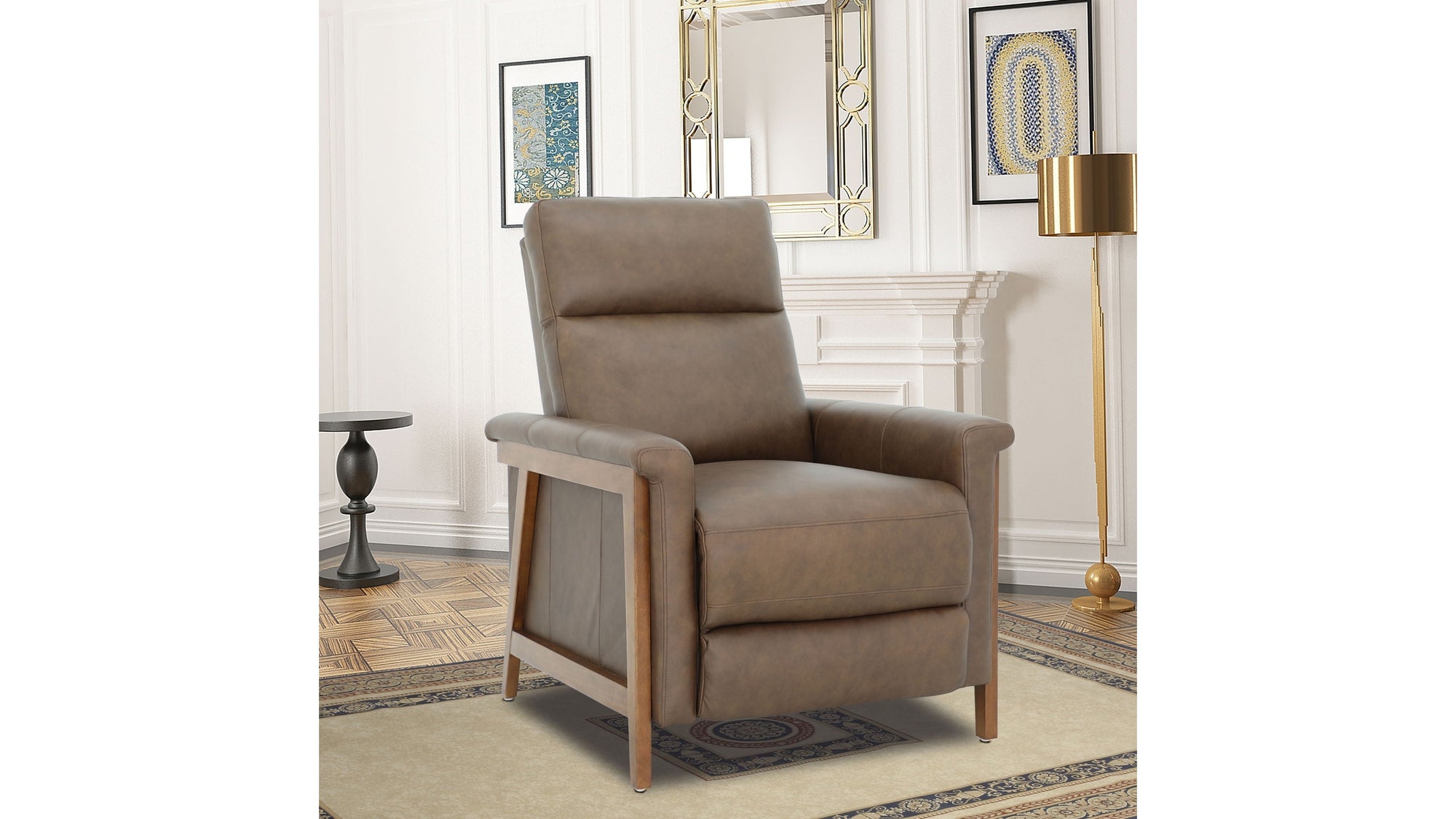 Lewiston B - Push Thru The Arm Recliner