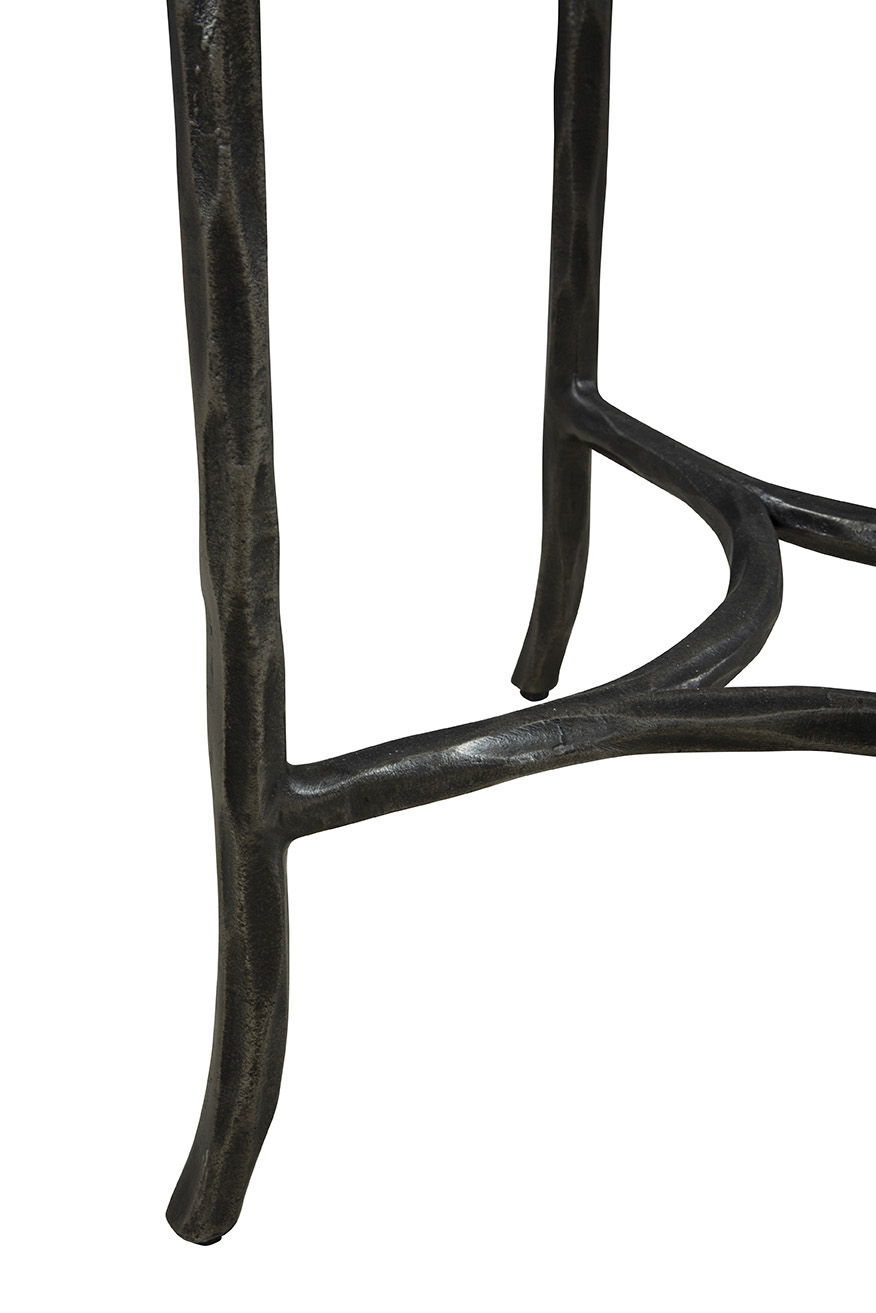 Stonewall - End Table - Silver / Black