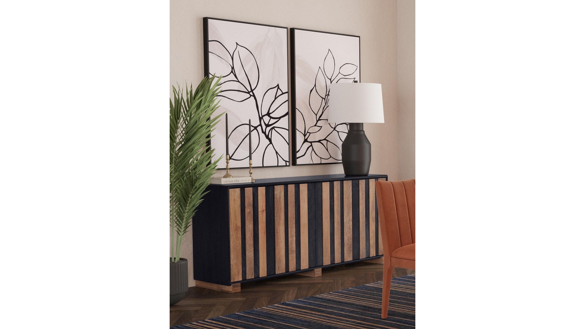 Adrienne - Server - Dark Brown