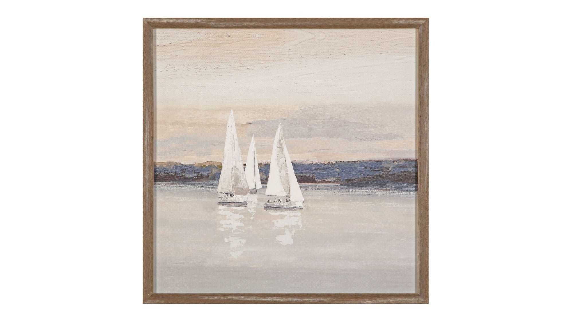 Twilight - Float Framed Print - Beige