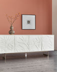 Melange - Passerine 4-Door Credenza - White