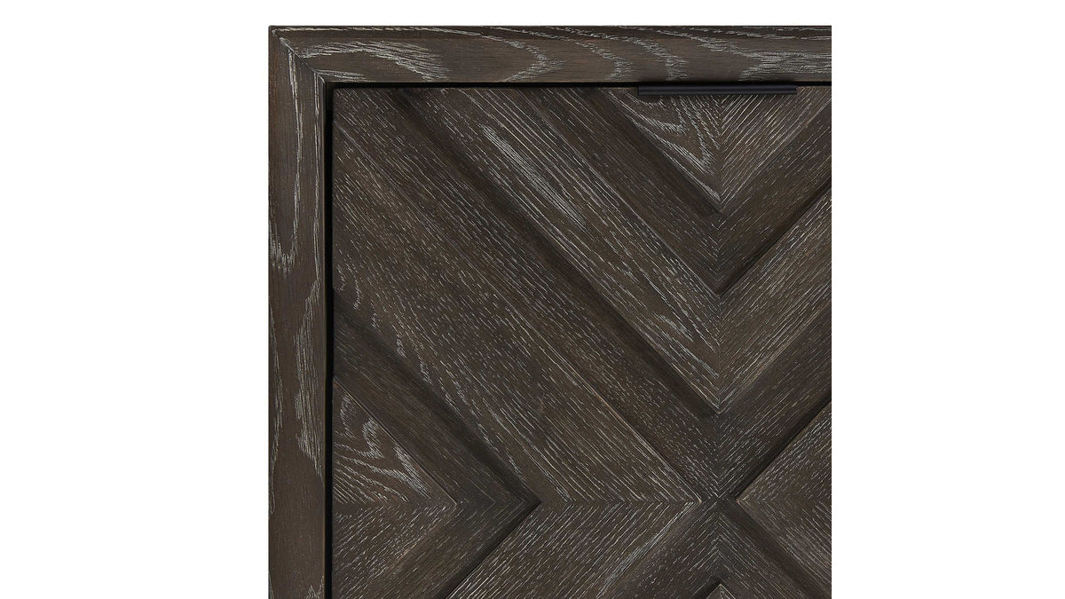 Barrett - Oak Cabinet - Dark Charcoal