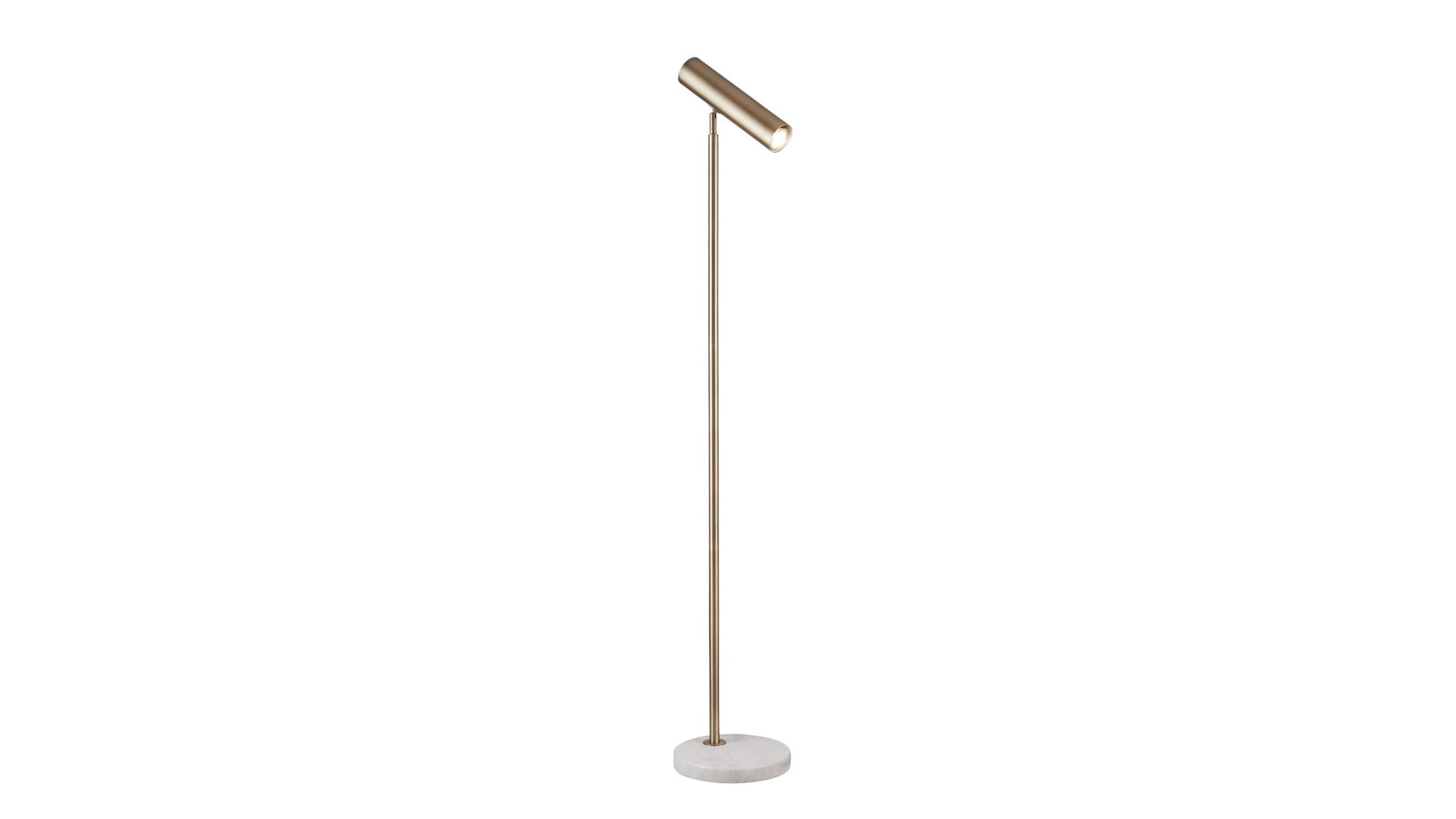 Thames - Floor Lamp - Brass / White