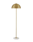 Loraine - Floor Lamp - White / Brass