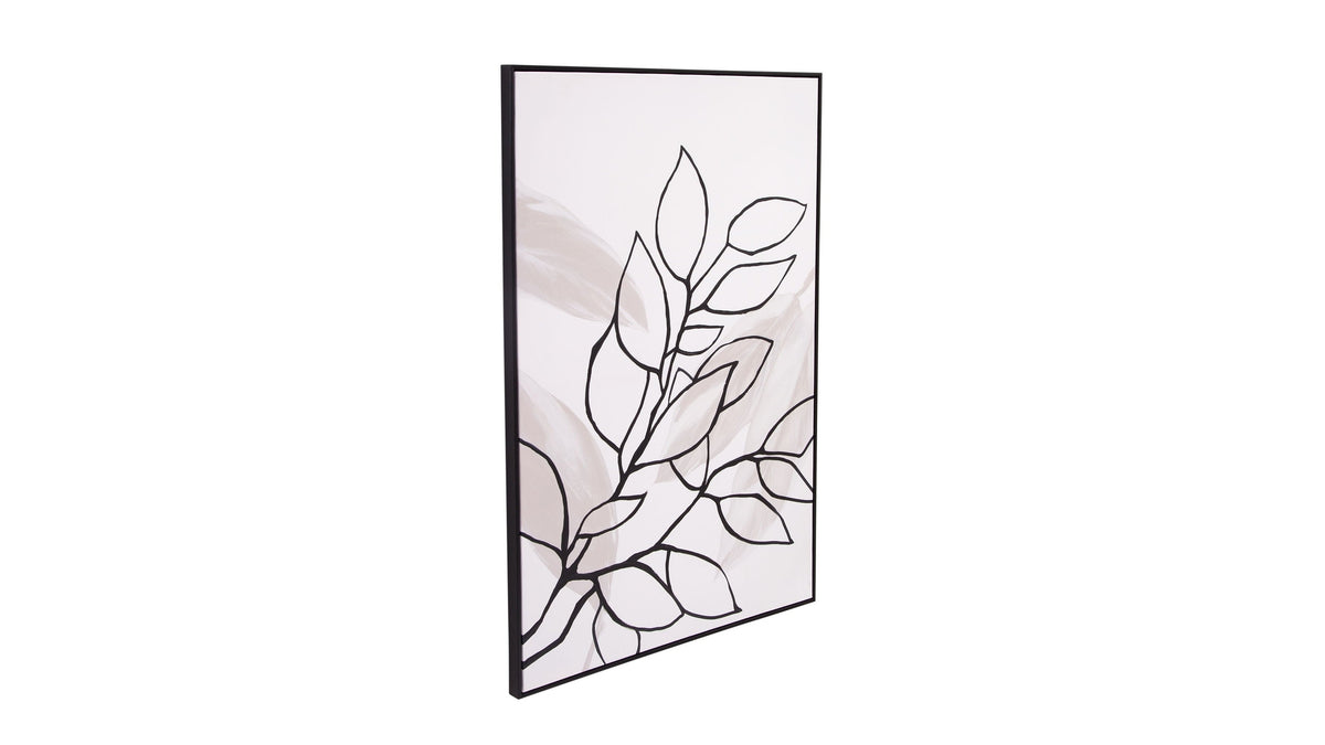 Harmony II Canvas Art - White / Black