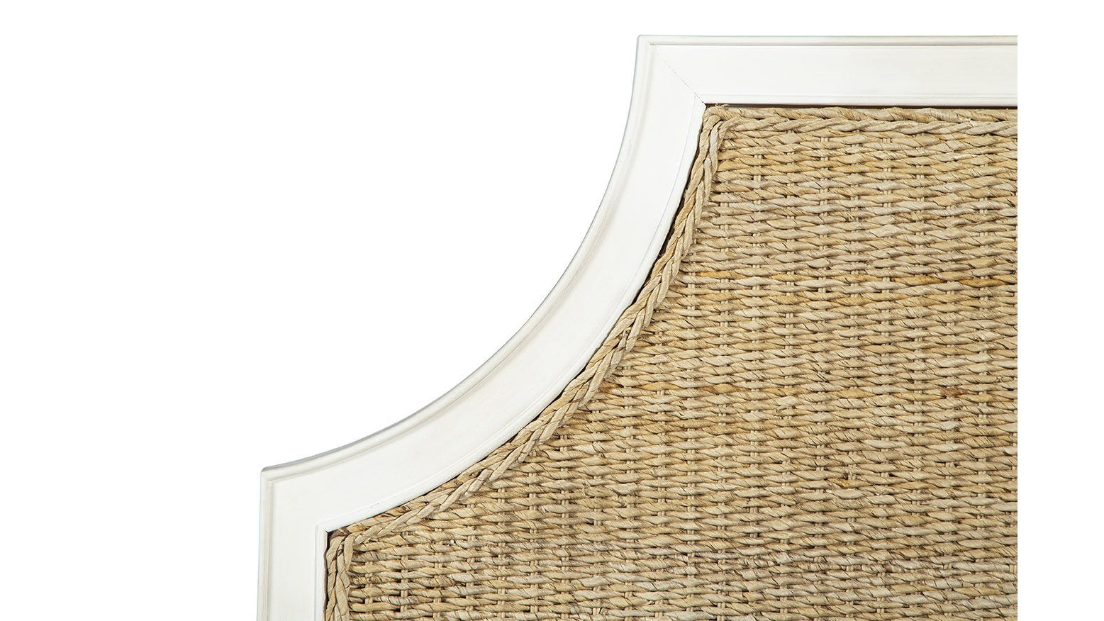 Priscilla - King Bed - White / Light Brown