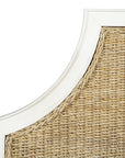 Priscilla - King Bed - White / Light Brown