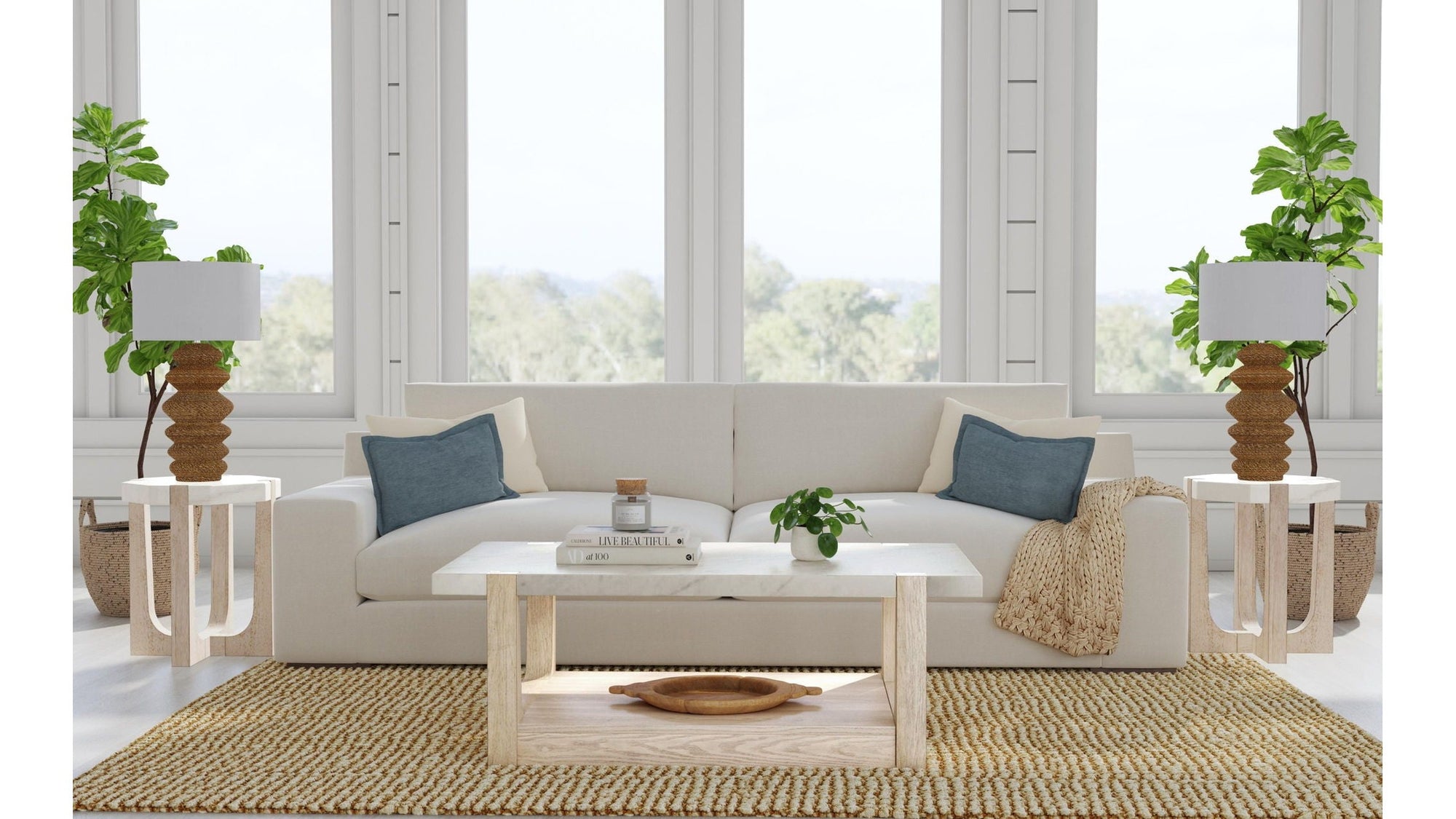 Newport - Scatter Table - White