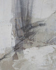 Still Crossing - Abstract Painting - Black / Brown / Gray / White