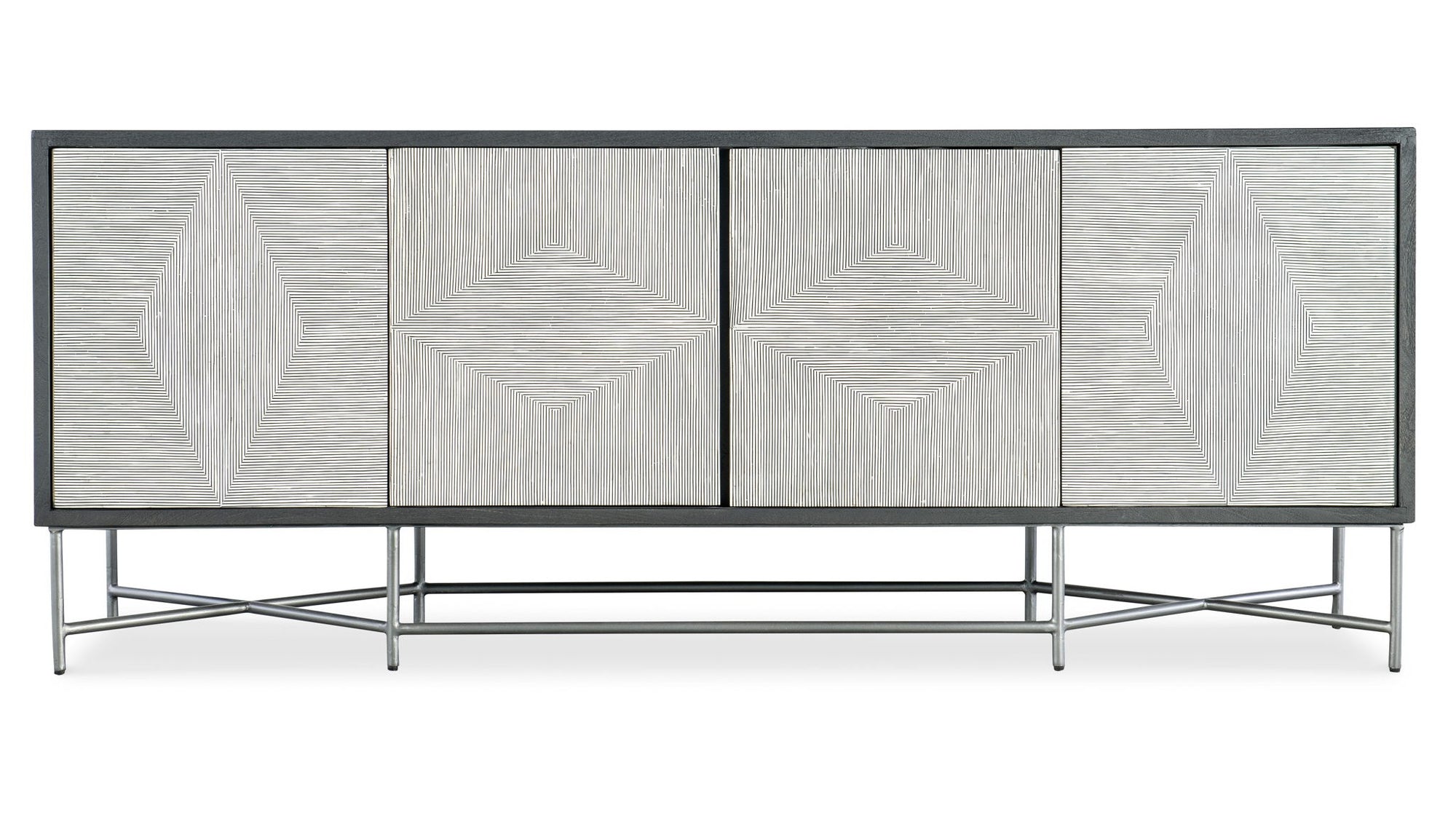 Commerce And Market - Fine Lines Credenza - Dark Gray