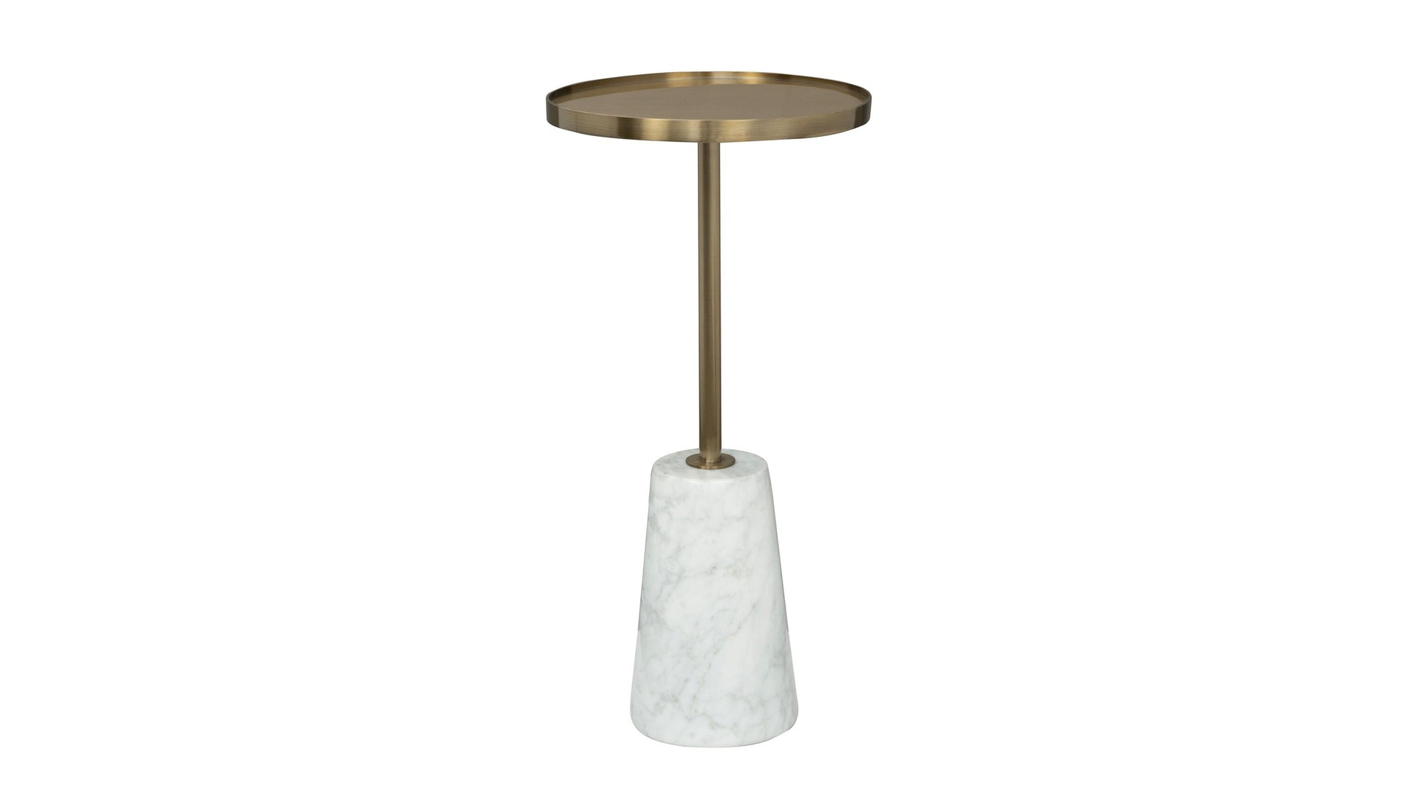 Hamilton - Accent Table - Gold / White