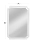 Rita - Wall Mirror - White