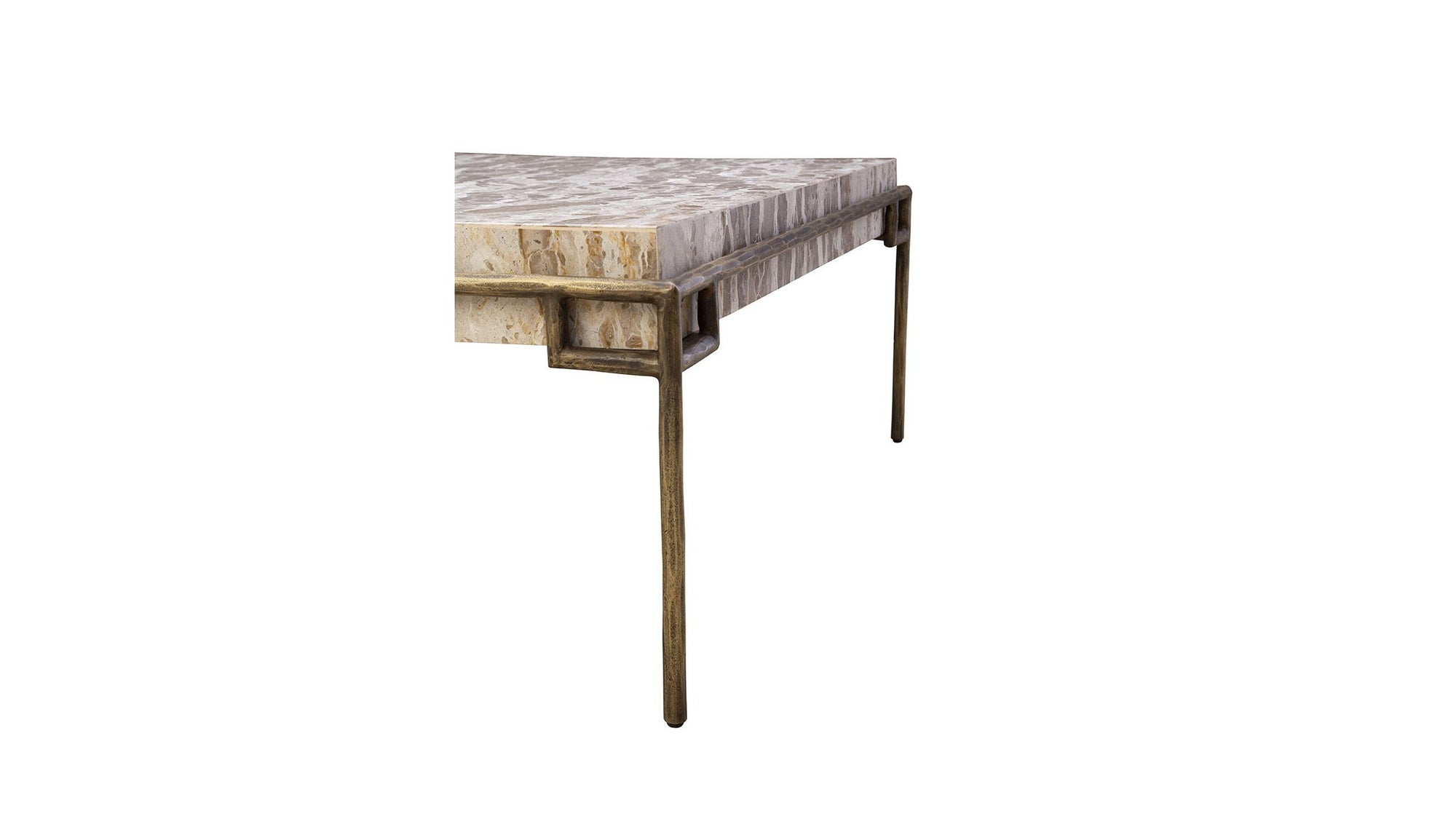 Nala - Coffee Table - Beige / Gold