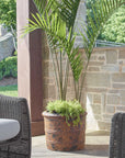 Weathered Relic - Rustic Outdoor Planter - Black / Brown