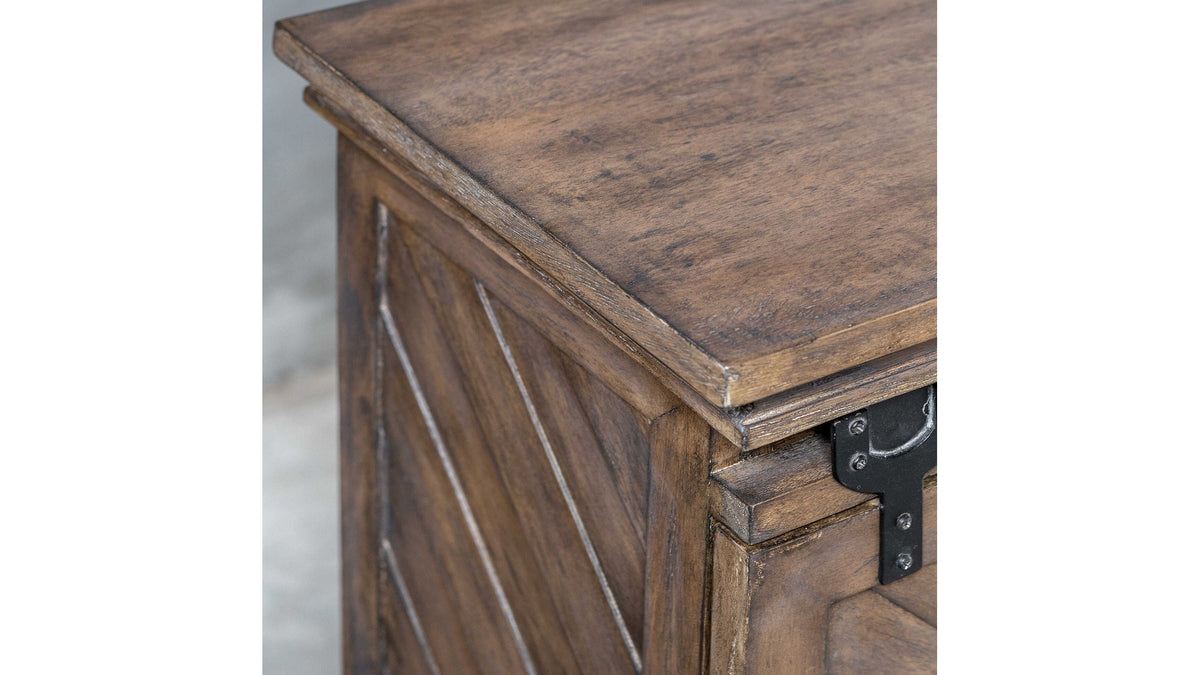 Primalia - Barn Door Media Console - Light Brown