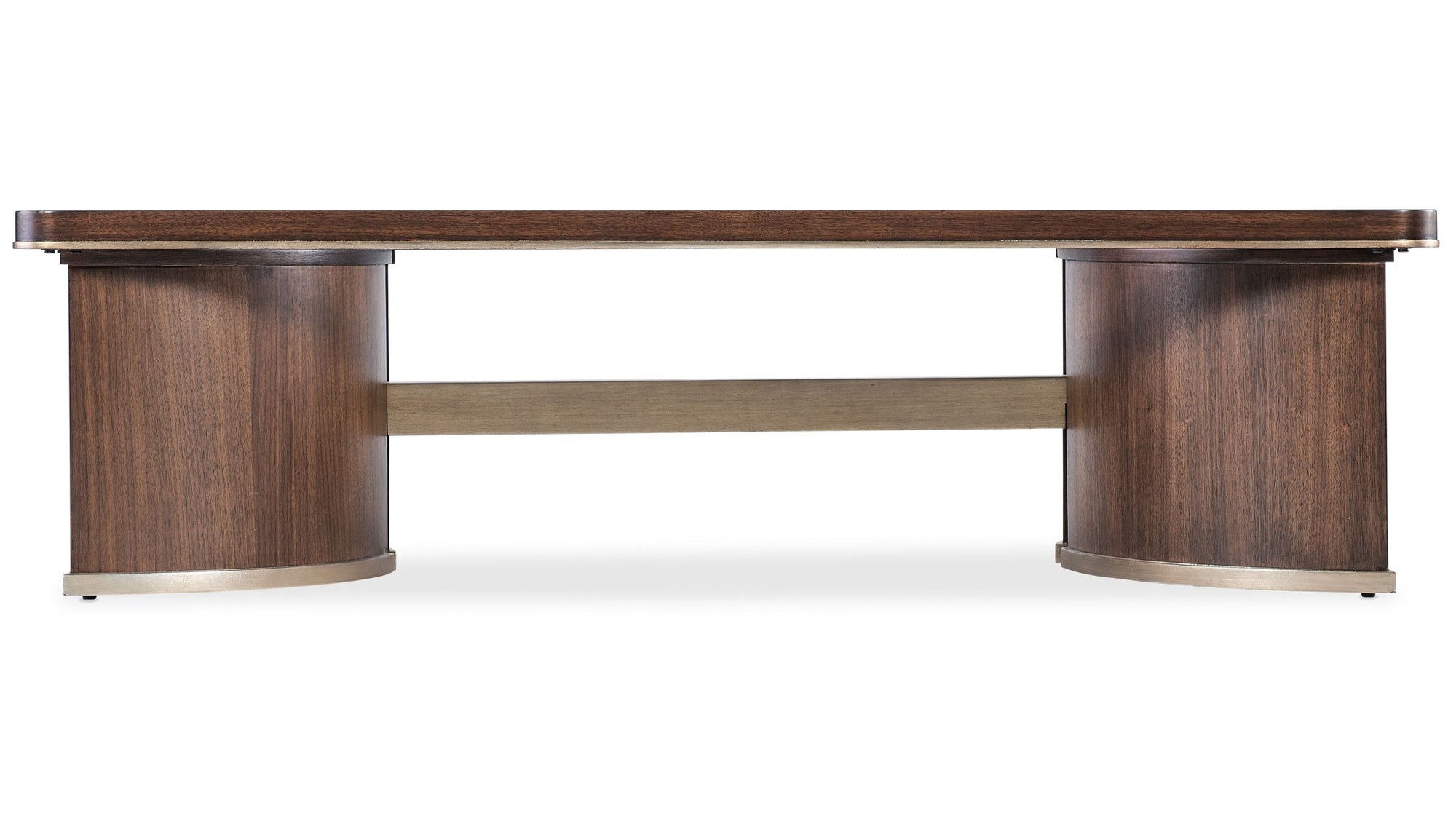 Melange - Contours Cocktail Table - Dark Brown