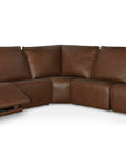 Everett Leather Modular Reclining Sectional