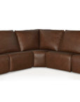 Everett Leather Modular Reclining Sectional