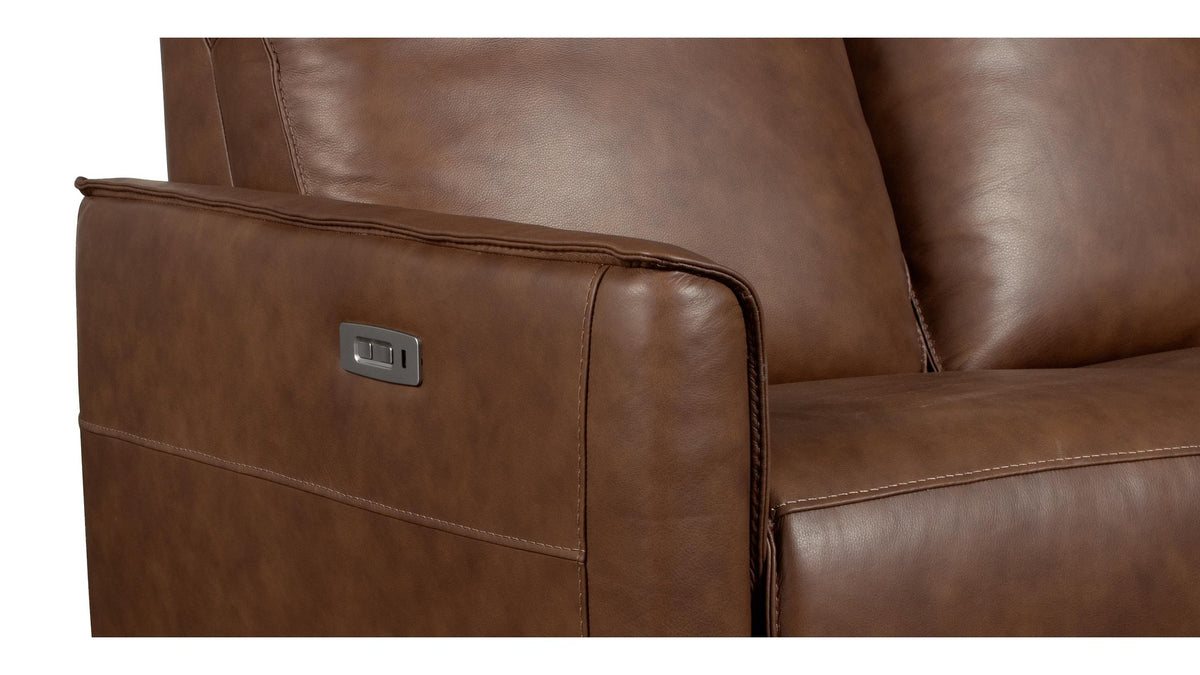 Everett Leather Reclining Sofa