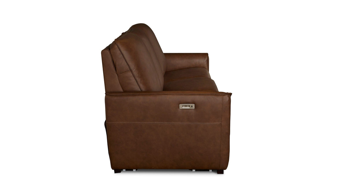 Everett Leather Modular Reclining Sectional