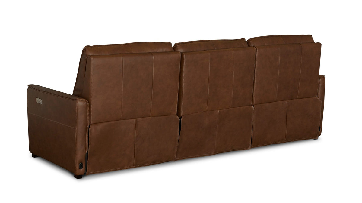Everett Leather Modular Reclining Sectional