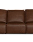 Everett Leather Modular Reclining Sectional
