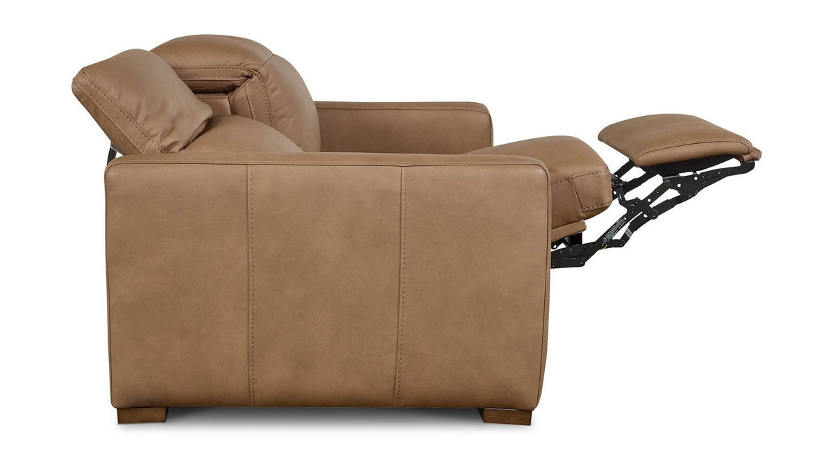 Caswell Leather Power Reclining Loveseat