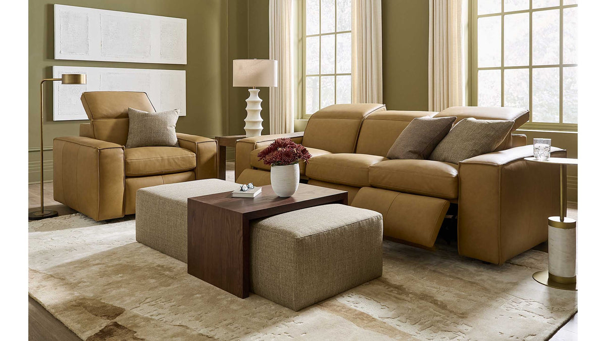 Wesley Leather Power Reclining Sofa