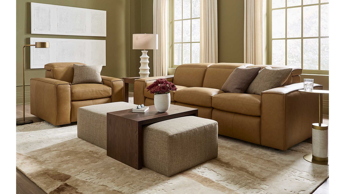 Wesley Leather Power Reclining Sofa